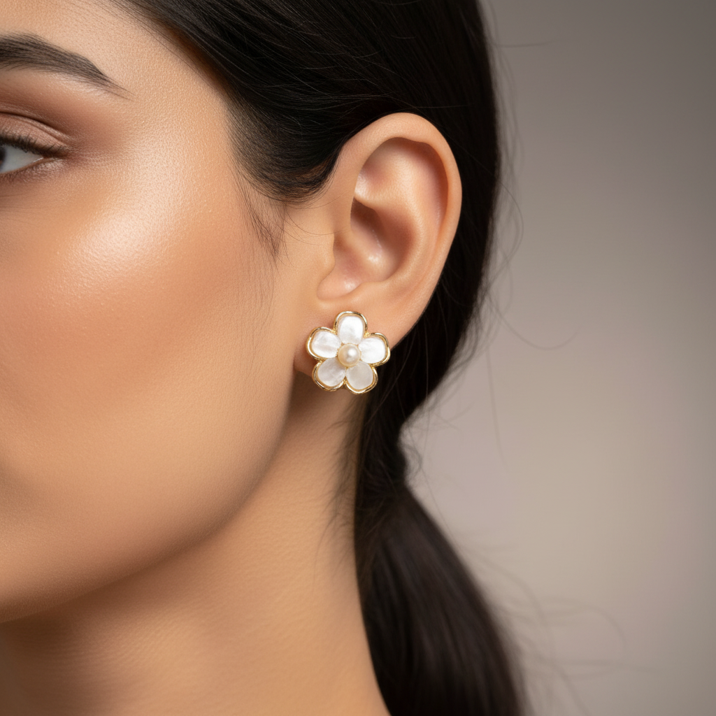 Simple Graceful Flower Earrings