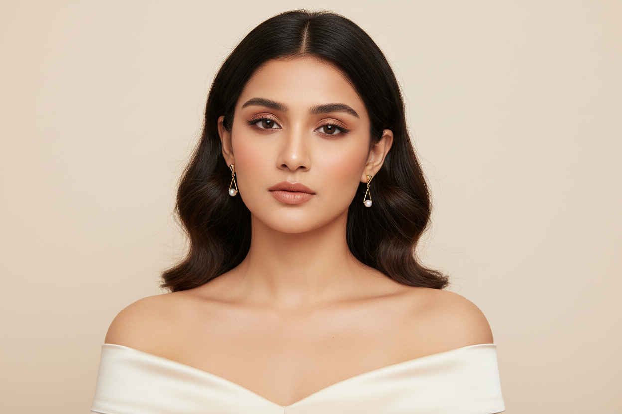 Small Pearl Tassel Earrings