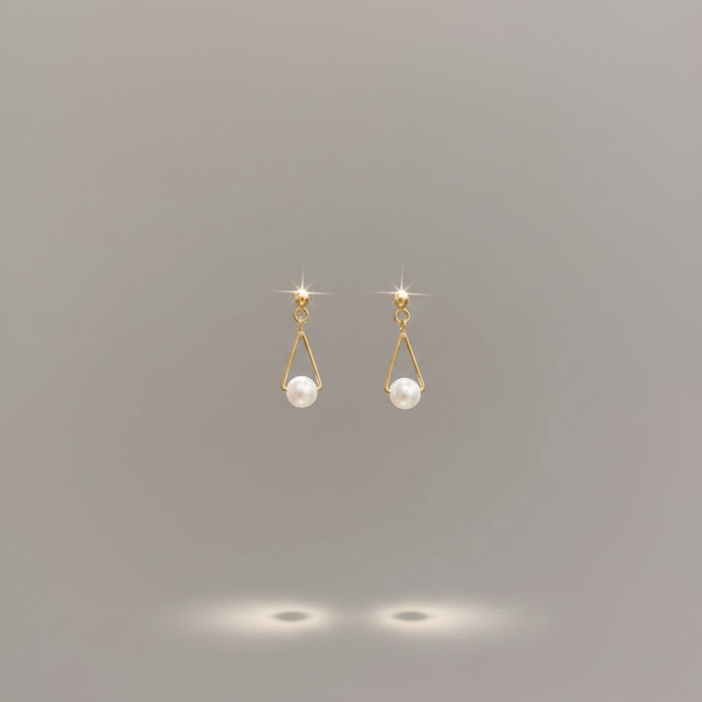 Small Pearl Tassel Earrings