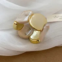 Acrylic Round Splicing Elastic Rope Women's Bracelet Fashion Simple Personality Design Sense Hand Jewelry