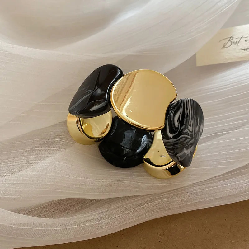 Acrylic Round Splicing Elastic Rope Women's Bracelet